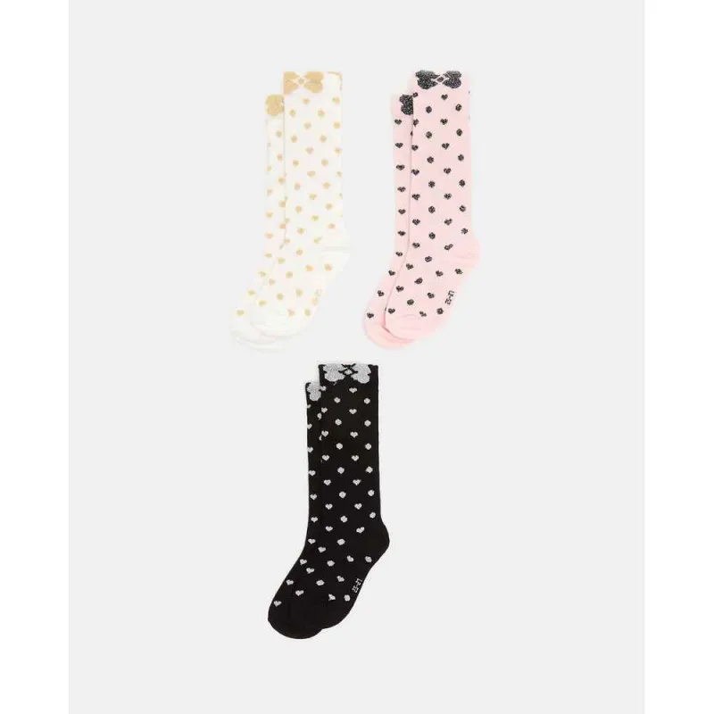 BLUKIDS CARAPE PK 3 LONG SOCKS MULTICOLOUR