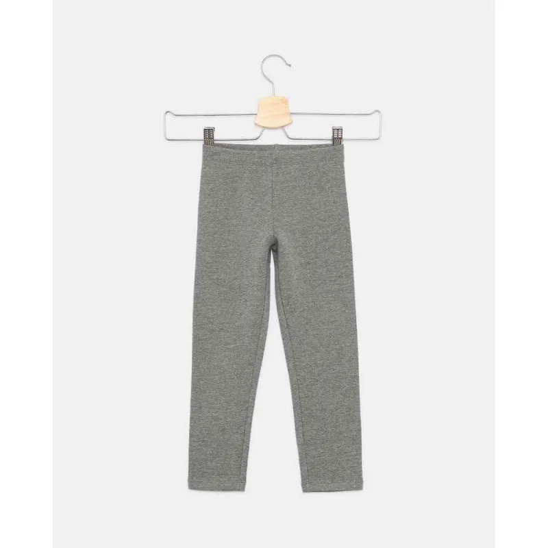 BLUKIDS HELANKE LEGGINGS F/T SOLID MEDIUM GREY MELANGE