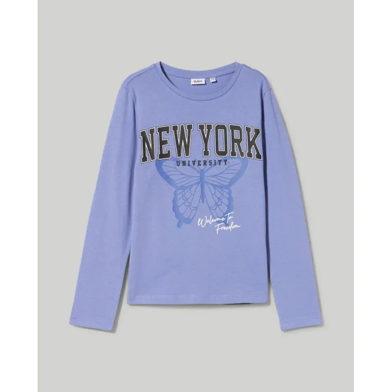 BLUKIDS MAJICA DUG RUKAV DEEP PERIWINKLE