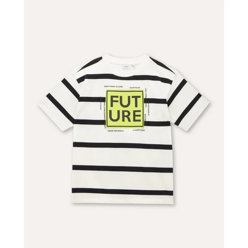 BLUKIDS MAJICA KRATAK RUKAV OFF WHITE