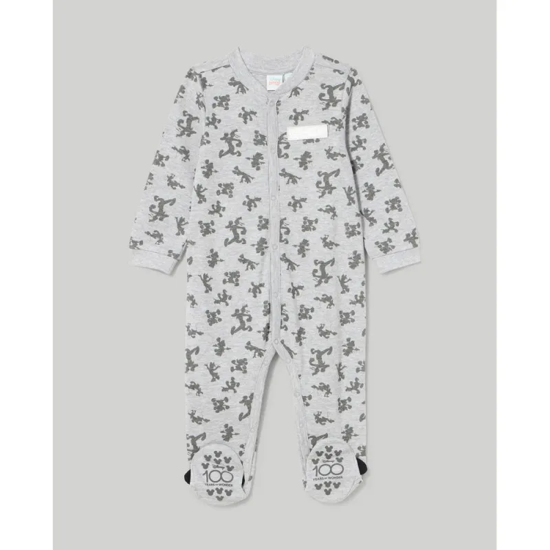BLUKIDS ZEKA PIDZAMA LIGHT GREY MELANGE