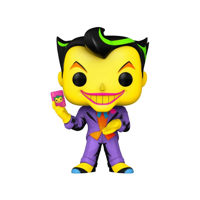 BOBBLE FIGURE DC - BATMAN THE ANIMATED SERIES POP! - THE JOKER - GLOWS IN THE DA...