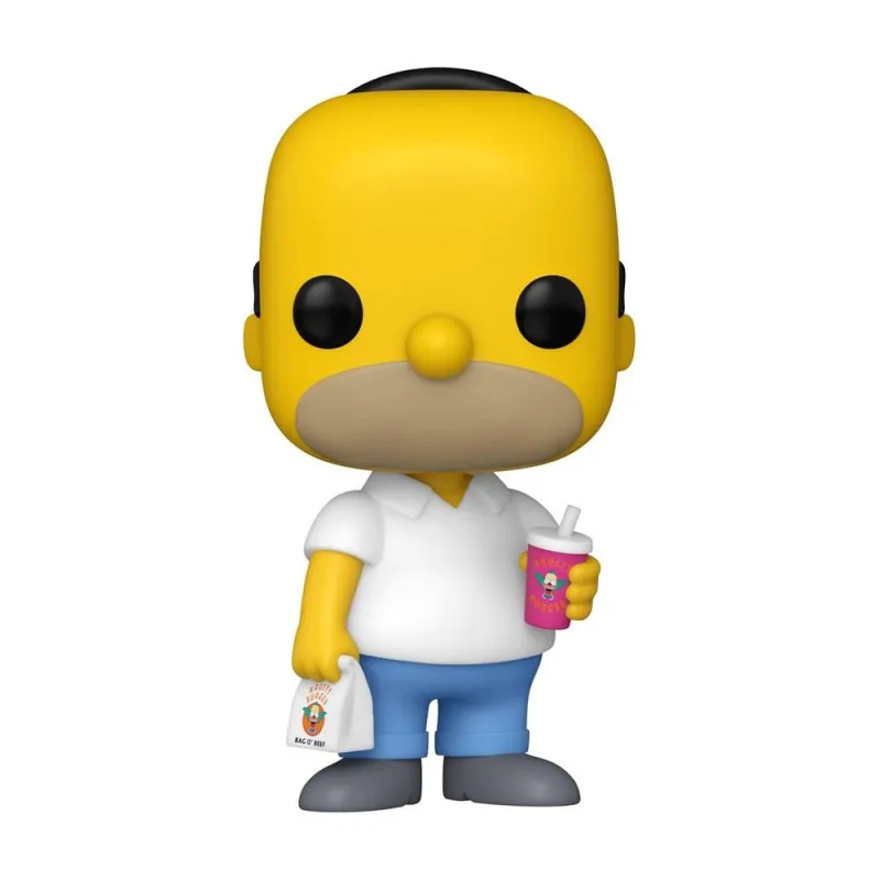 BOBBLE FIGURE TELEVISION - THE SIMPSONS POP! - HOMER (KRUSTY BURGER) #1737