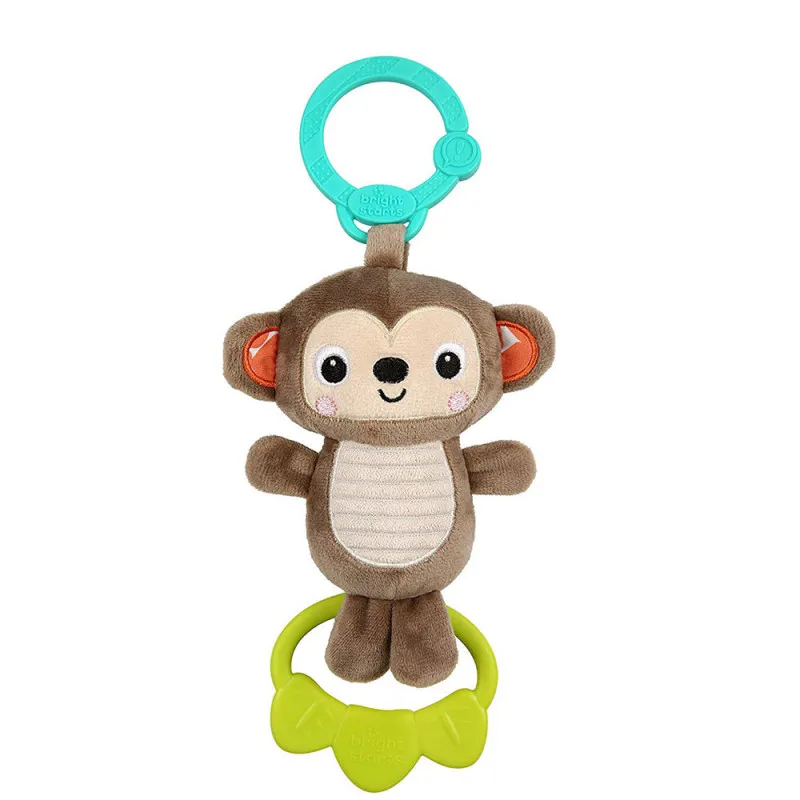 BRIGHT STARTS IGRACKA TUG TUNES TAKE ALONG TOY - MONKEY 12340