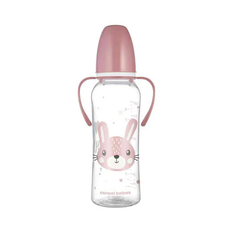 CANPOL BABIES FLASICA CUTE ANIMALS SA RUCKAMA 250ML (11/845) - PINK