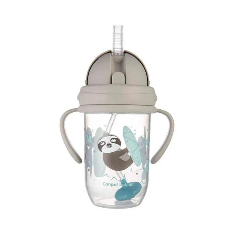 CANPOL BABIES NON-SPILL SPORTSKA SOLJA SA SLAMCICOM (TEG) 270ML 56/606 EXOTIC AN...