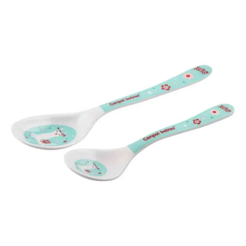CANPOL BABIES SET KASIKA (2KOM) 4/530 MELAMINE - EXOTIC ANIMALS TURQUOISE
