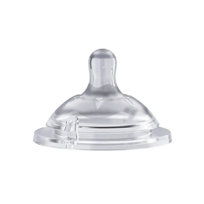 CHICCO CUCLA NATURALFEELING SILIKON PRILAGODLJIV PROTOK 4M  2KOM