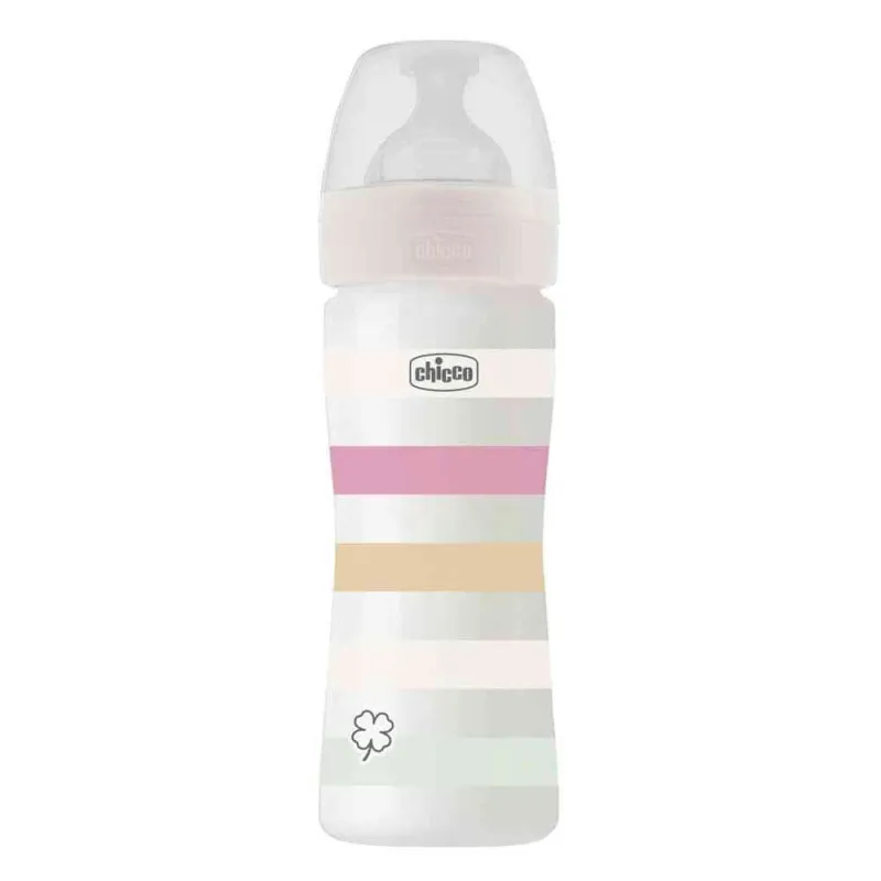 CHICCO WB PLASTIČNA FLASICA 250ML SILIKON DEVOJČICE