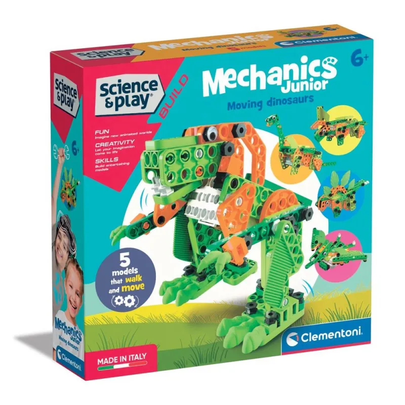 CLEMENTONI MECHANICS MOVING DINOSAURUS SET