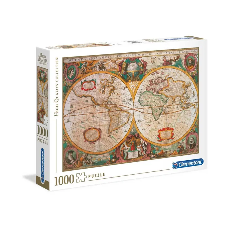 CLEMENTONI PUZZLE 1000 HQC OLD MAP