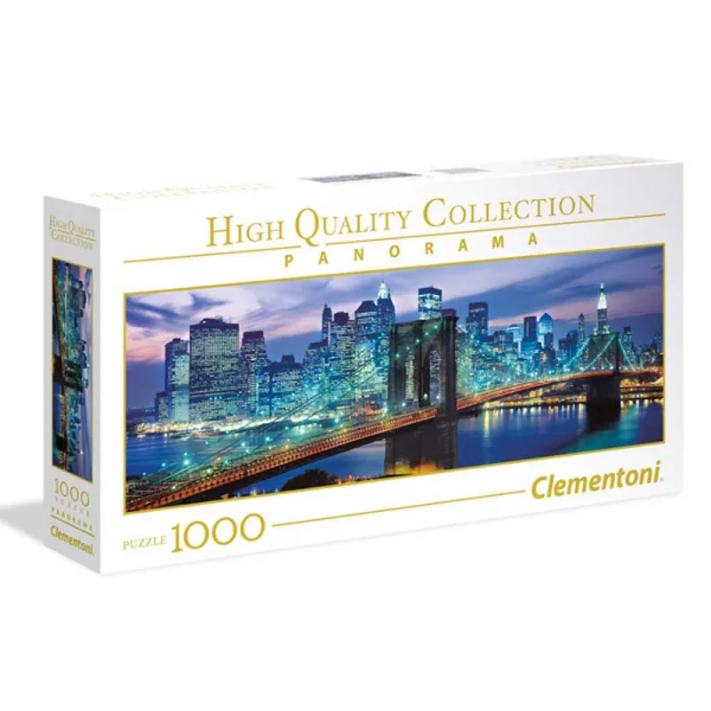 CLEMENTONI PUZZLE 1000 PANORAMA NEW YORK BROOKLIN