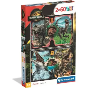 CLEMENTONI PUZZLE 2X60 JURASSIC WORLD 2025
