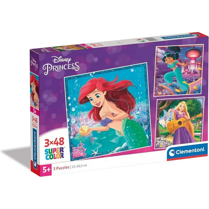 CLEMENTONI PUZZLE 3X48 DISNEY PRINCESS