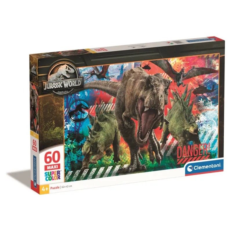 CLEMENTONI  PUZZLE 60 MAXI JURASSIC WORLD