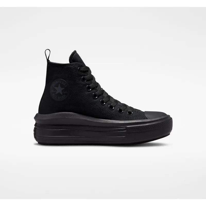 CONVERSE PATIKE CHUCK TAYLOR ALL STAR MOVE PLATFORM - BLACK/BLACK/DK SMOKE GREY