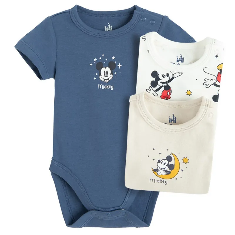 COOL CLUB MICKEY MOUSE BODI KRATAK RUKAV 3KOM MIX