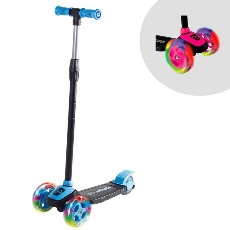 COOL WHEELS TROTINET TWIST SCOOTER W/LED LIGHT(BLUE)