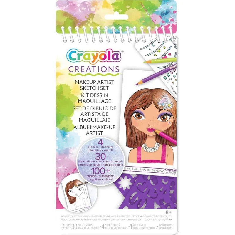 CRAYOLA BLOK SA STIKERIMA I SABLONOM NUMBER SET