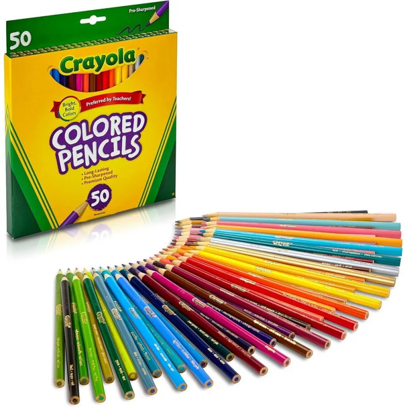 CRAYOLA DRVENE BOJICE 50 KOM