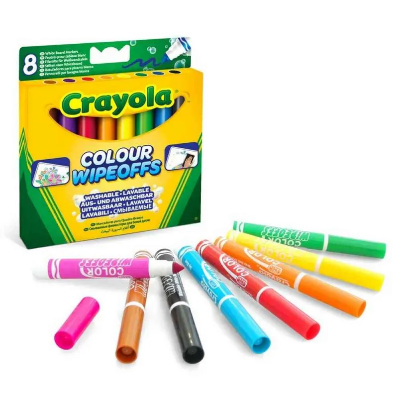 CRAYOLA FLOMASTERI ZA BELU TABLU 8 KOM