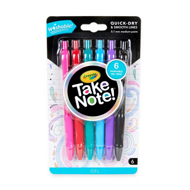 CRAYOLA PISI-BRISI 6 GEL OLOVAKA