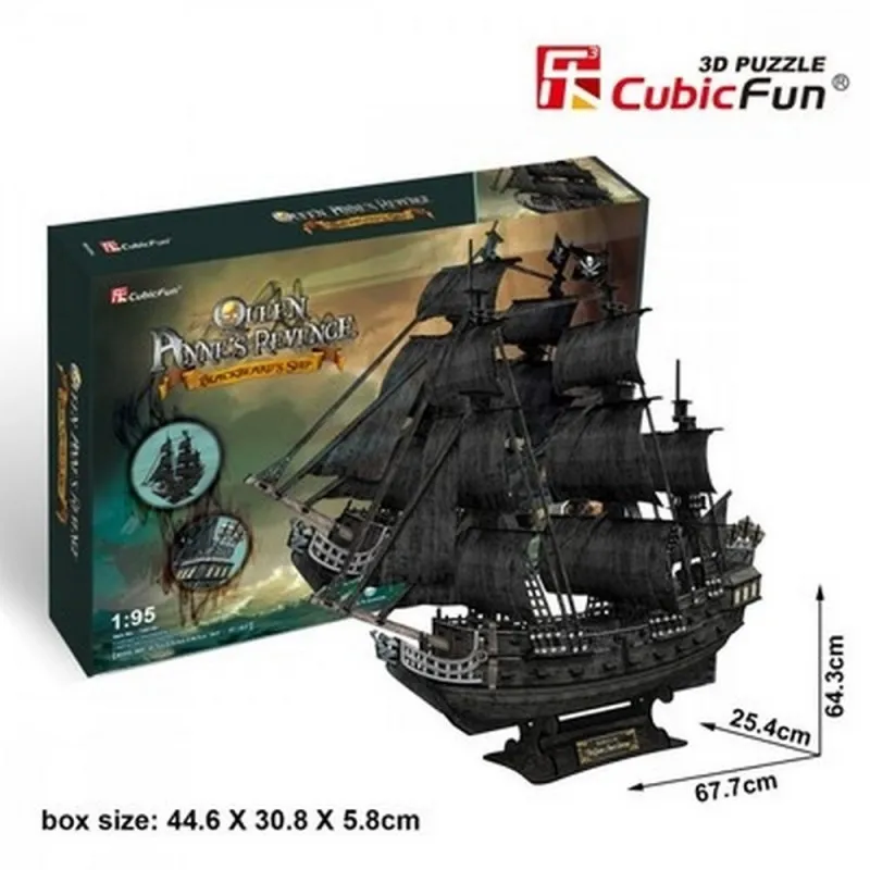 CUBIC FUN PUZZLE QUEEN ANNES REVENGE T4018H