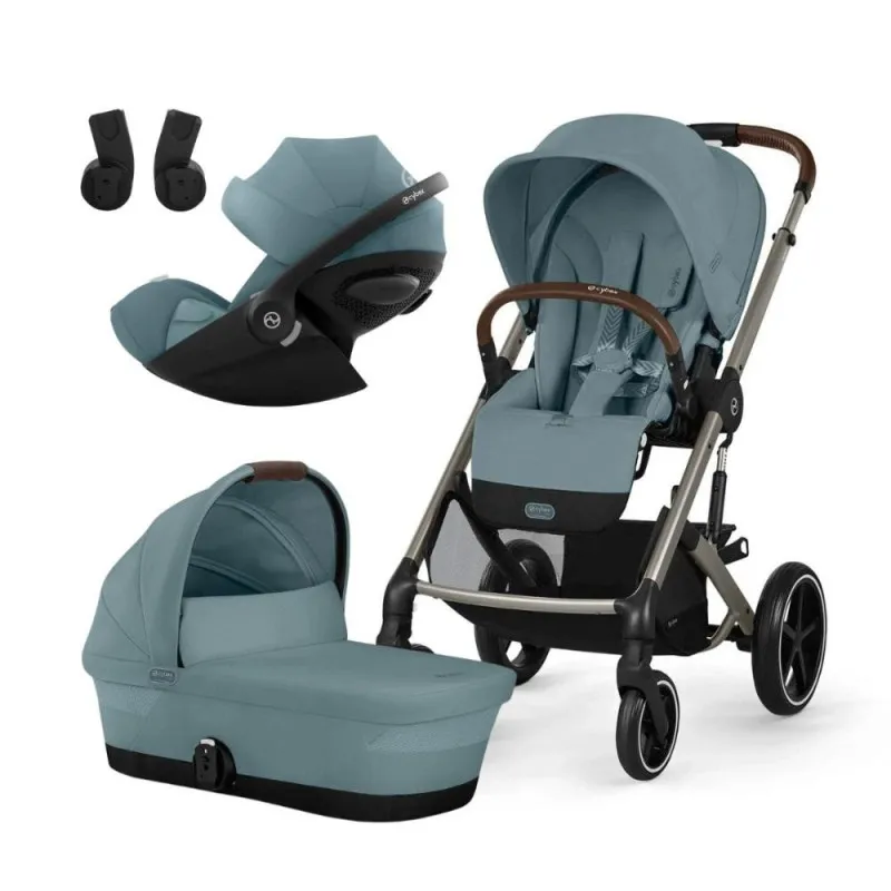 CYBEX KOLICA TRIO SISTEM BALIOS S LUX TAUPE RAM STORMY BLUE