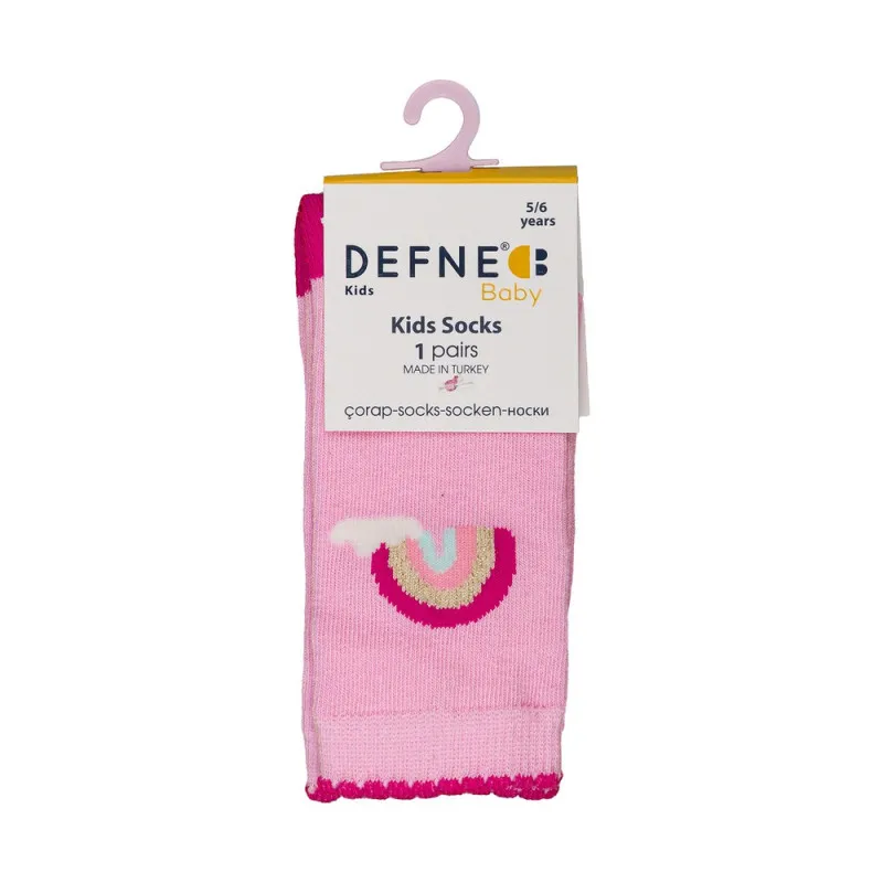 DEFNE DECIJE CARAPE PINK RAINBOW