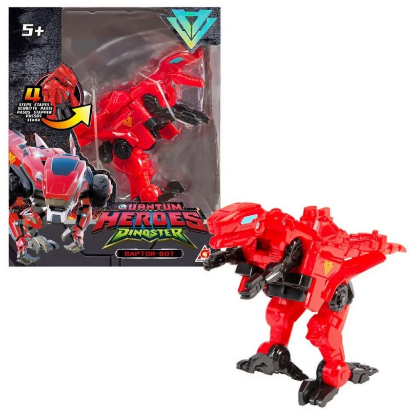 DINOSTER TRANSFORMABLE DINO RAPTOR-BOT