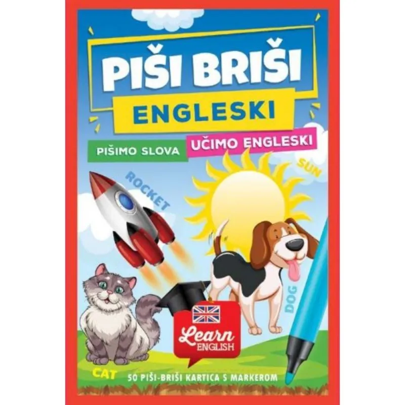 EDUKATIVNE KARTICE PISI BRISI ENGLESKI