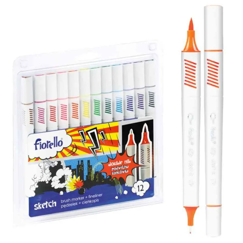 FIORELLO FLOMASTER SA CETKICOM + FINELINER 12KOM 160-2232