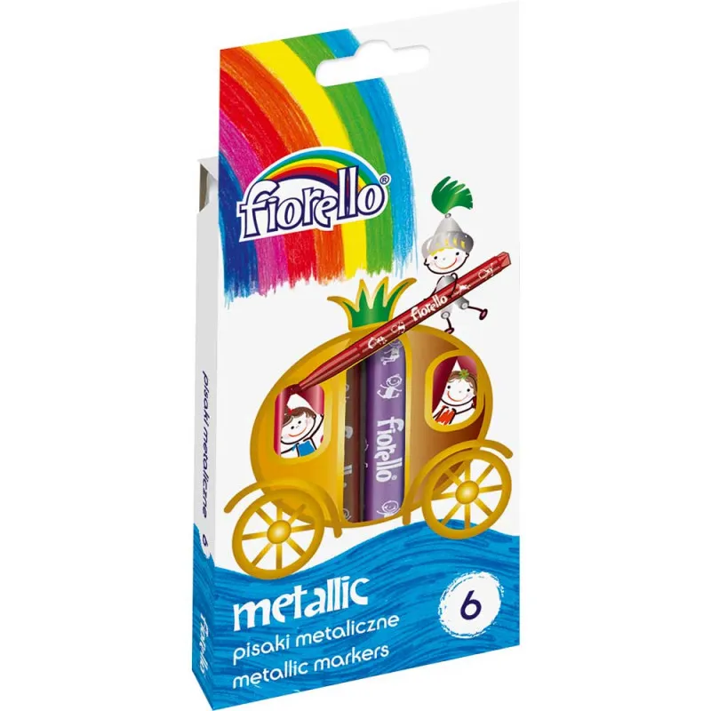 FIORELLO METALIK FLOMASTERI 6 BOJA