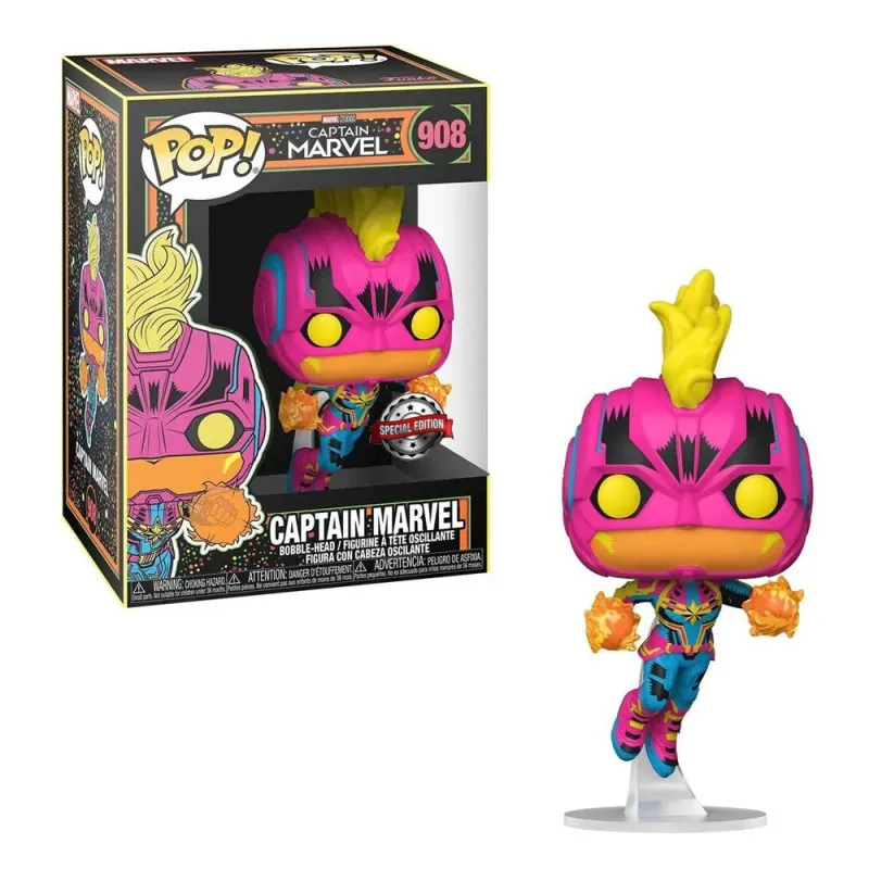 FUNKO POP! MARVEL: CAPTAIN MARVEL - CAPTAIN MARVEL BLACKLIGHT (EXCL.)