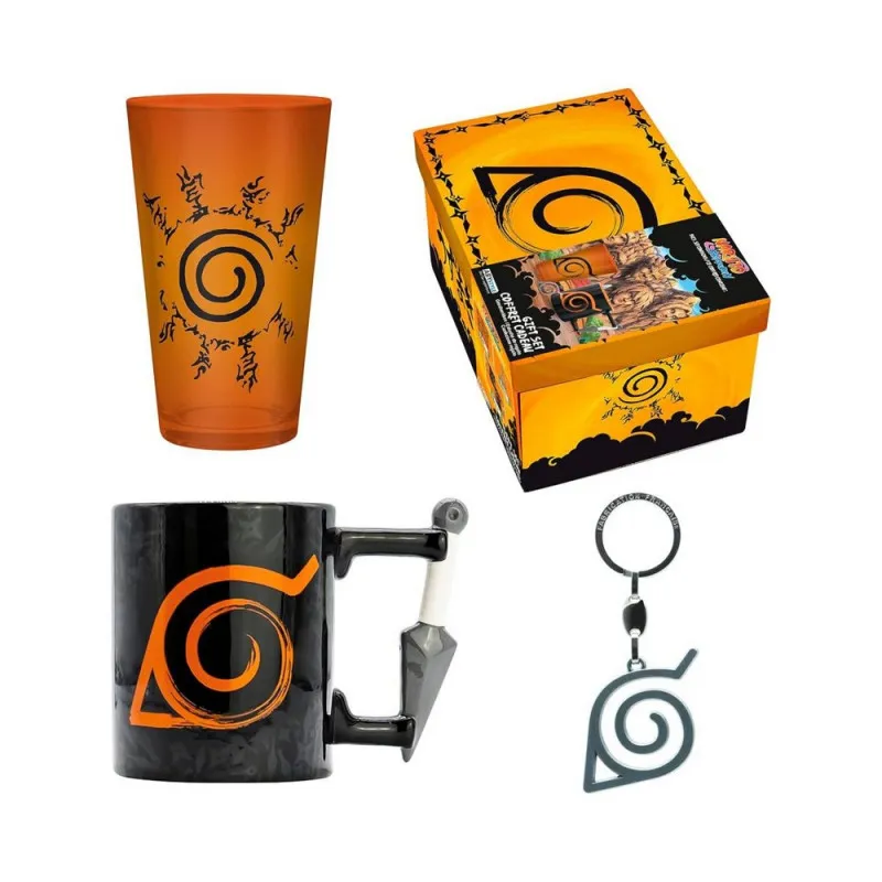 GIFT SET ABYSTYLE - NARUTO SHIPPUDEN - ČAŠA,ŠOLJA,PRIVEZAK