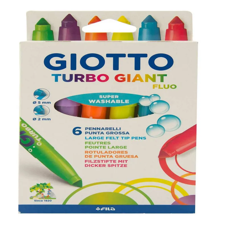 GIOTTO FLOMASTER 6/1  FLUO GIANT 0433000