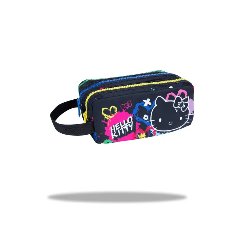 HELLO KITTY PERNICA 2 ZIPA PRAZNA BLACK NEON