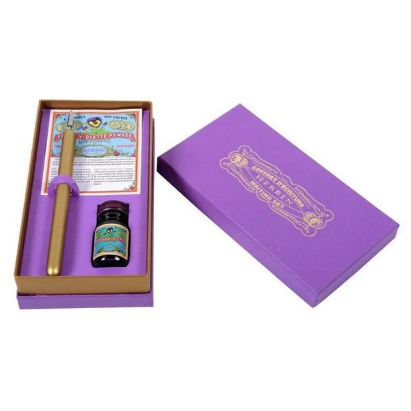 HERBIN LENCRE VIOLETTE - KALIGRAFSKI KOMPLET
