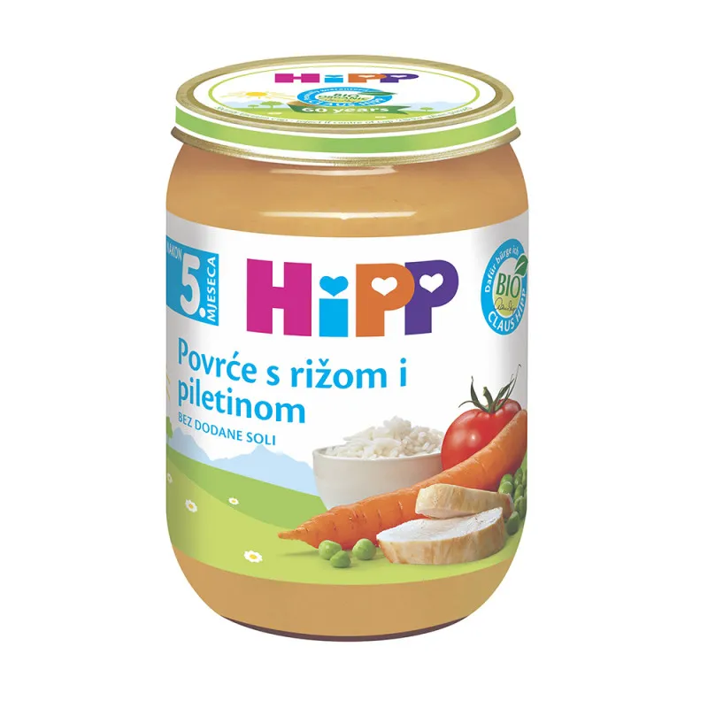 HIPP KASICA POVRCE SA PIRINCEM I PILETINOM 190G
