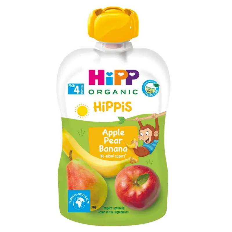 HIPP POUCH JABUKA, KRUSKA, BANANA 100G