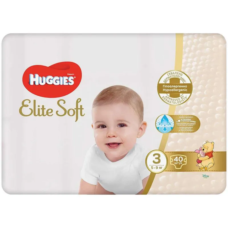 HUGGIES PELENE ELITE SOFT JUMBO 3, 40 KOM