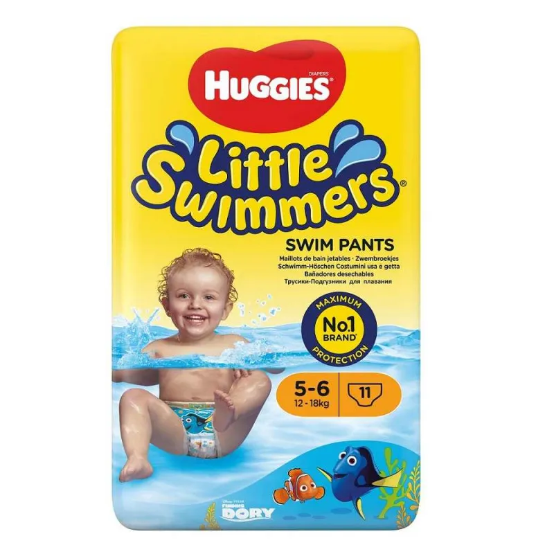 HUGGIES PELENE GACICE ZA KUPANJE LITTLE SWIMMERS, 12-18KG, 11 KOM