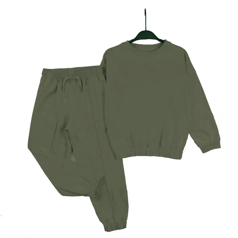 KIDZZ KOMPLET TRENERKA OLIVE GREEN