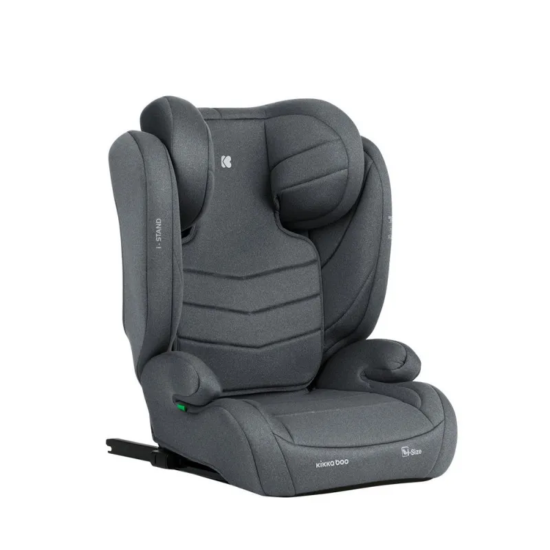 KIKKA BOO AUTO SEDISTE I-SIZE (100-150 CM) I-STAND GREY