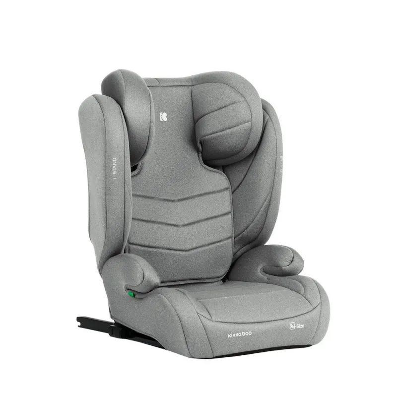 KIKKA BOO AUTO SEDISTE I-SIZE (100-150 CM) I-STAND LIGHT GREY