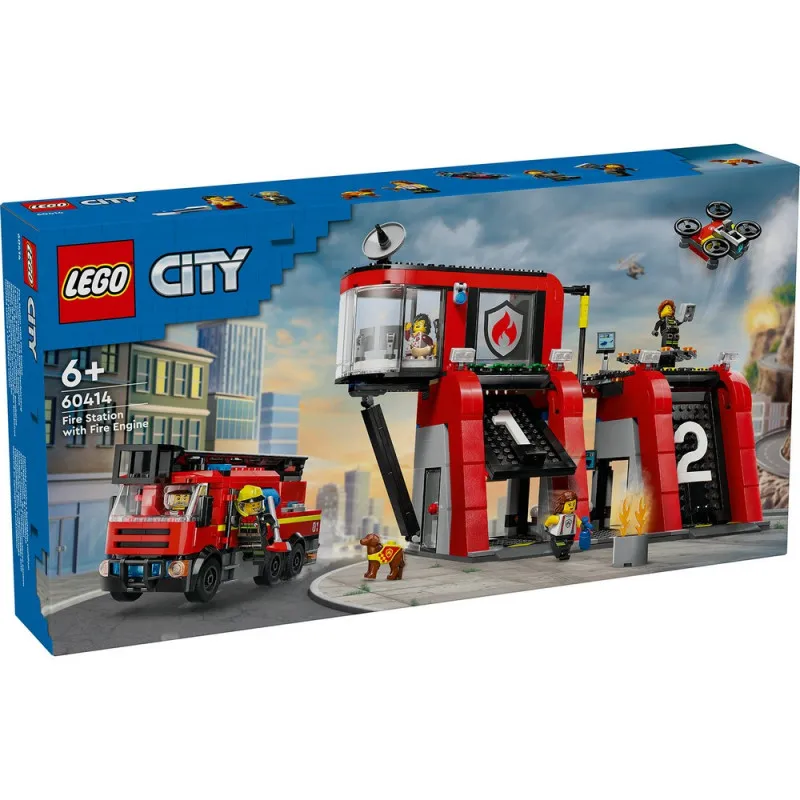 LEGO CITY FIRE FIRE STATION WITH FIRE TRUCK