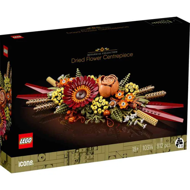 LEGO ICONS BOUQUET DRIED FLOWER CENTERPIECE