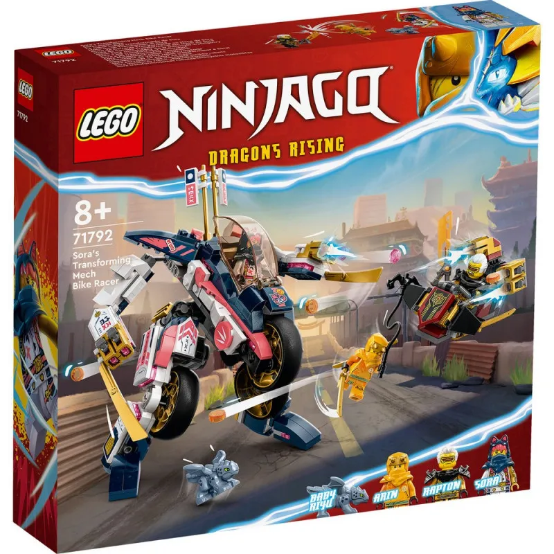 LEGO NINJAGO SORAS TRANSFORMING MECH BIKE RACER