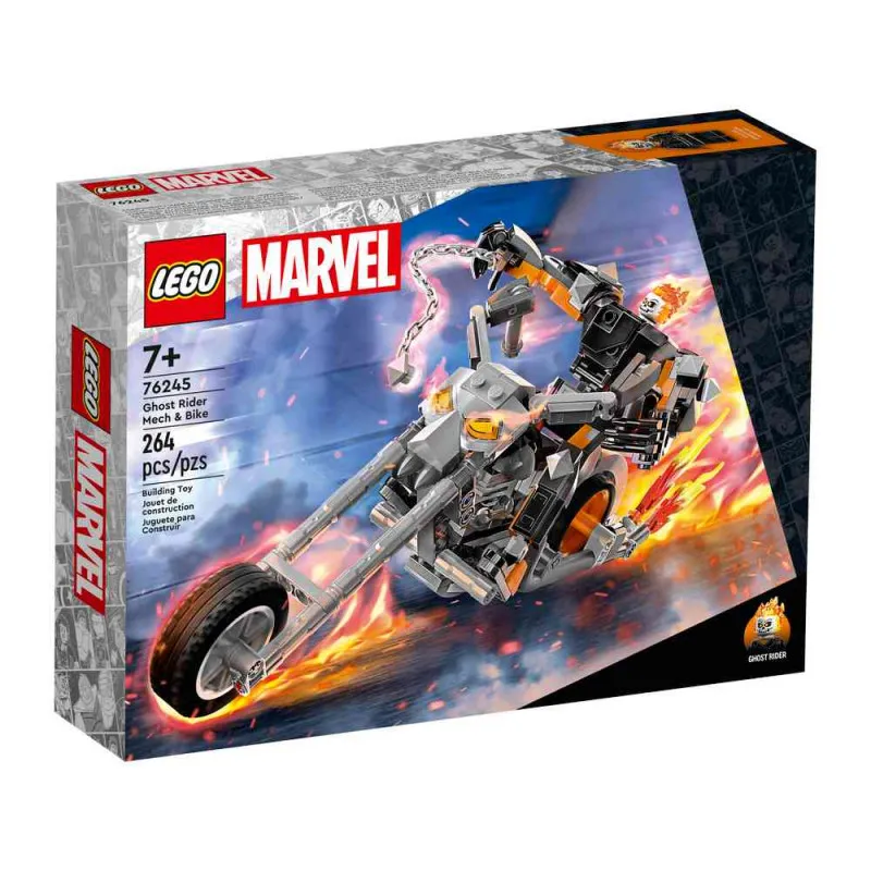 LEGO SUPER HEROES GHOST RIDER MECH  AND  BIKE