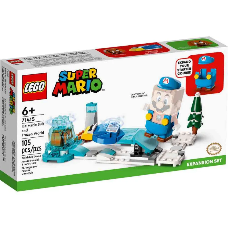 LEGO SUPER MARIO ICE MARIO SUIT AND FROZEN WORLD EXPANSION SET